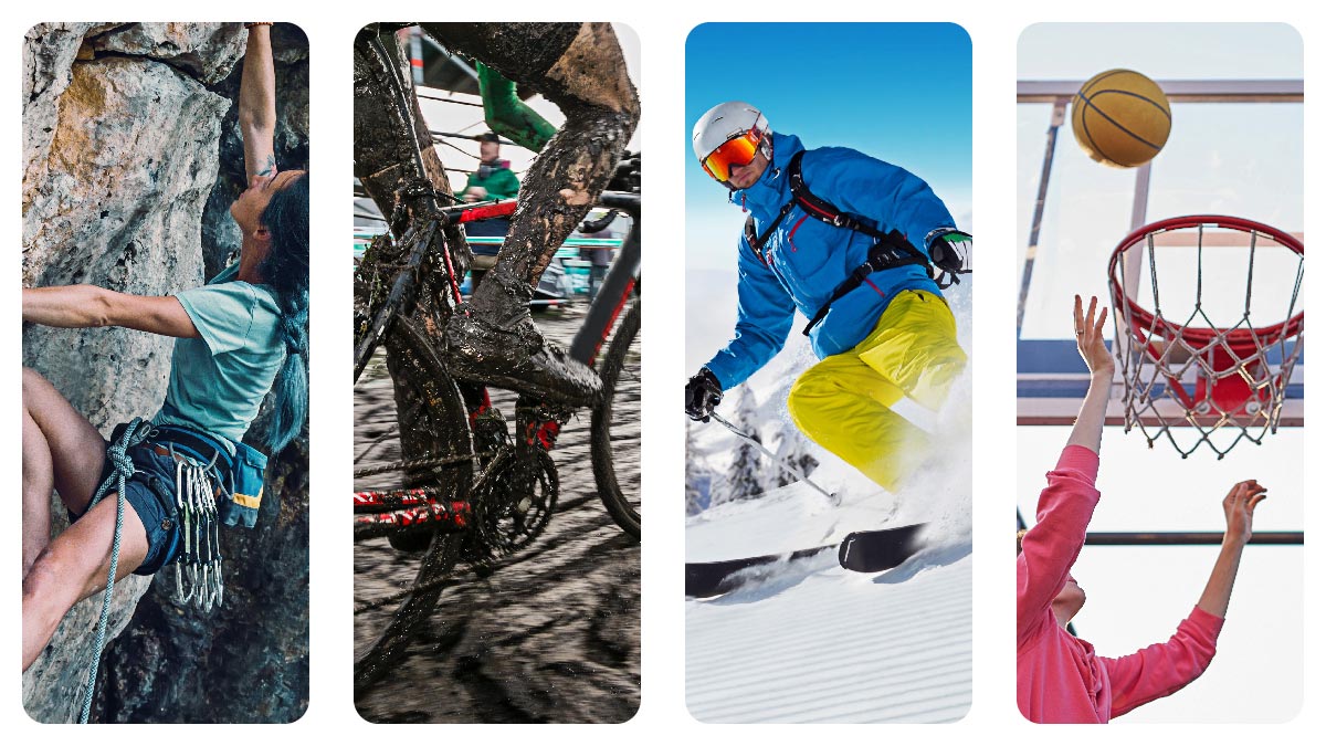 4 Off Season Sports That Will Make You A Better Athlete Athletes Doing Four Different Off Season Sports That Will Improve Their Performance