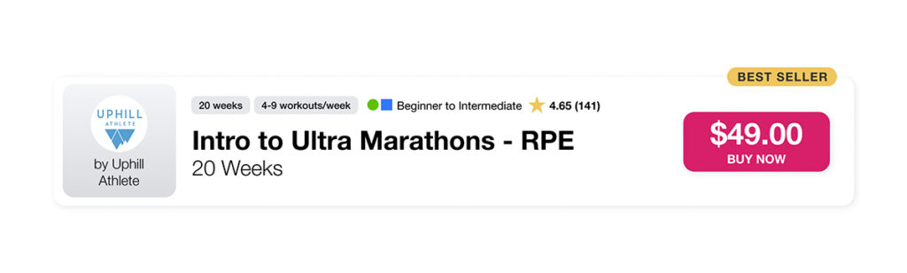 Uphillathlete Intro to Ultra